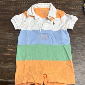Ralph Lauren Multicolor Polo Romper